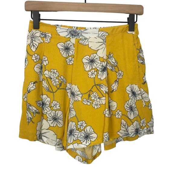 Anthropologie Cleobella Carla Short Floral Yellow Size XS NEW - Picture 2 of 10
